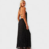 Adilin - Long dress with halterneck neckline