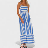 Isabel - Long striped dress