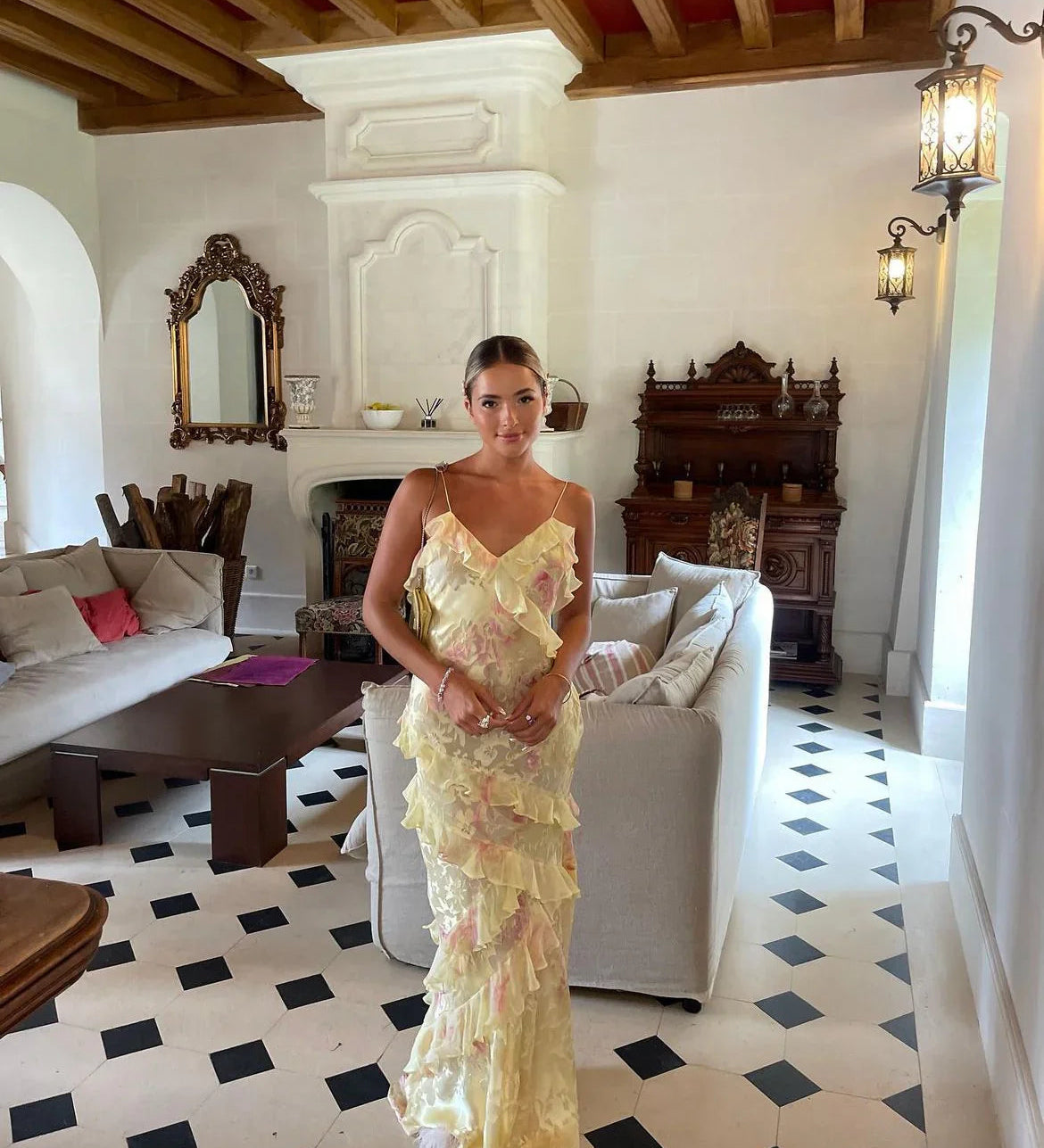 Julieta - Ruffled Long Dress