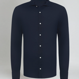 Essential Linen Shirt - Navy Blue