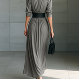 Zahara | Long pleated dress
