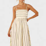 Isabel - Long striped dress