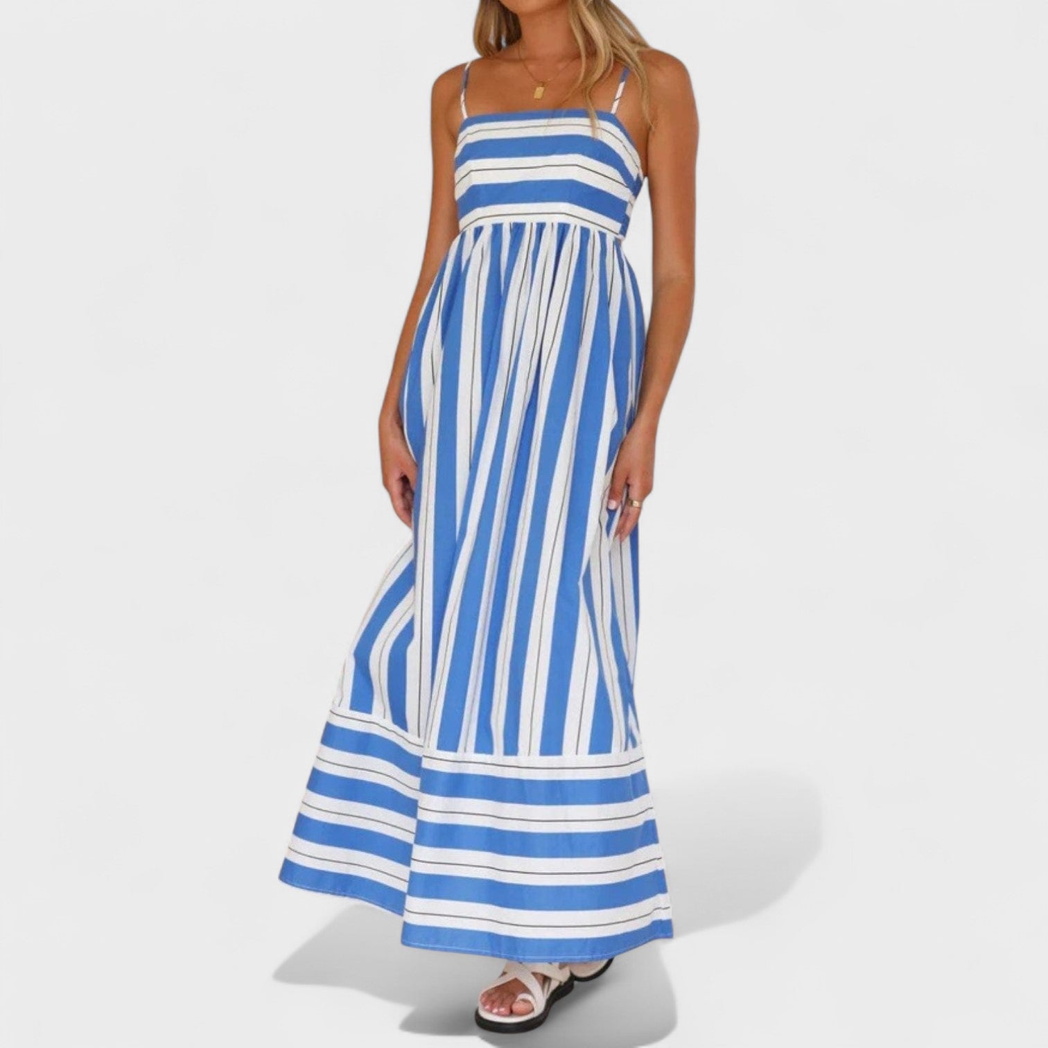 Isabel - Long striped dress