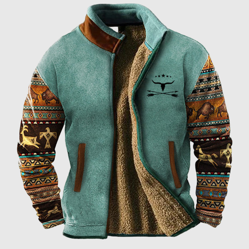 Stefan - Stylish fleece pullover with thermal lining