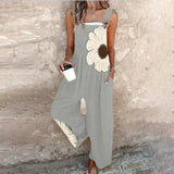Printed work jumpsuit