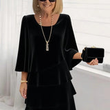 Margaux – Elegant Midi Dress with Ruching