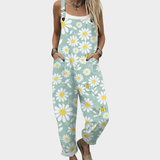 Printed work jumpsuit
