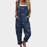 Printed work jumpsuit