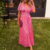 Élina - Long, loose floral summer dress