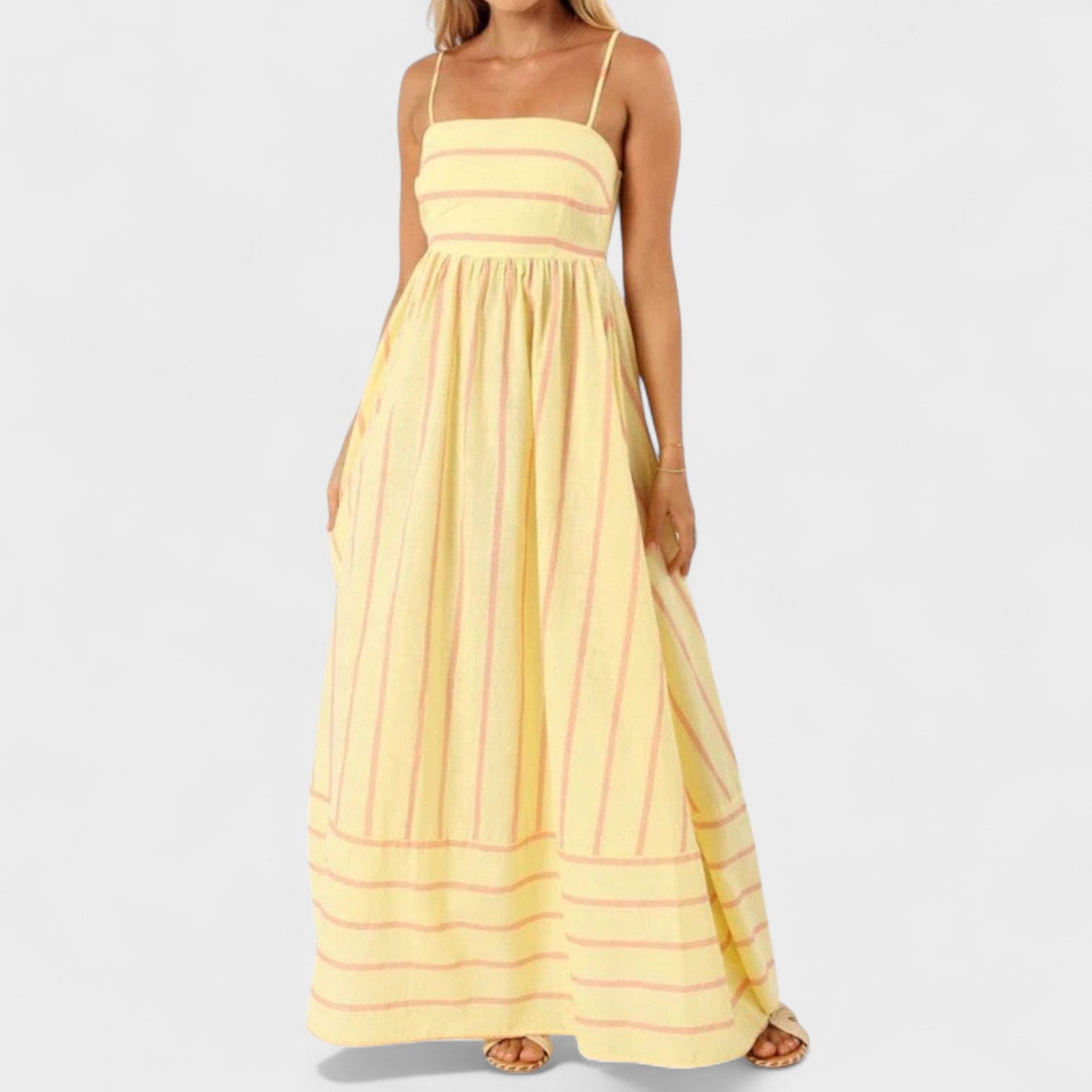 Isabel - Long striped dress