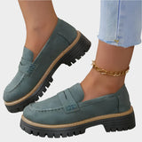 Thick-soled moccasins