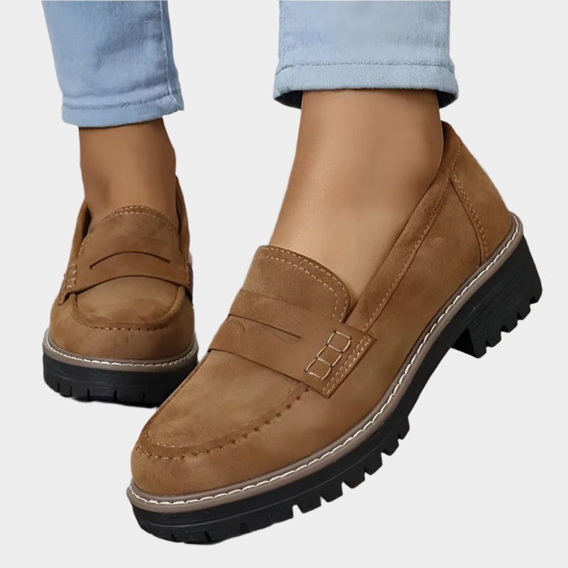 Thick-soled moccasins