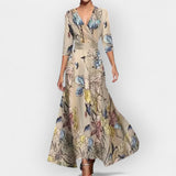 Maxi dress with floral print