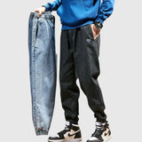 Elegant denim jogger trousers