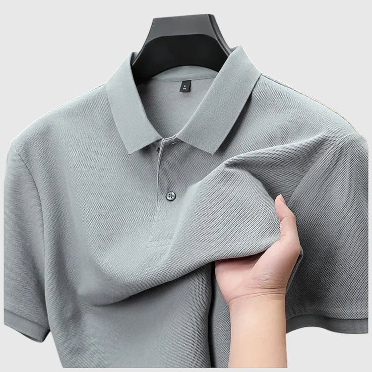 Aladár - Comfortable cotton polo shirt