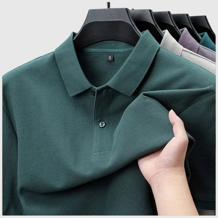 Aladár - Comfortable cotton polo shirt