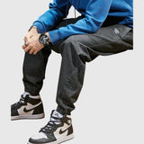 Elegant denim jogger trousers