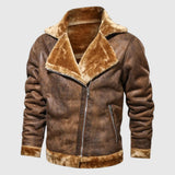 Nyikolaj - Leather jacket with down