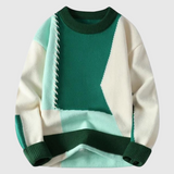 Jordan – Knitted jumper with patchwork pattern