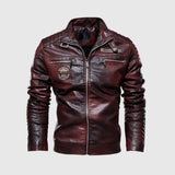 György - Faded leather jacket