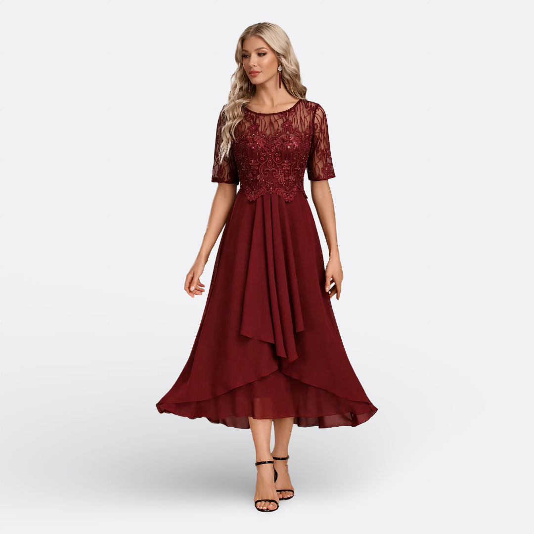 Mariana - Lace Short Sleeve Dress