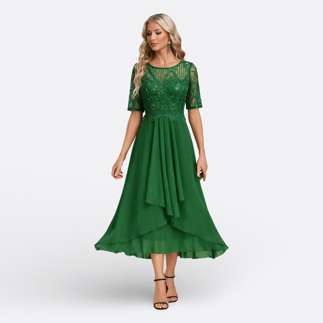 Mariana - Lace Short Sleeve Dress