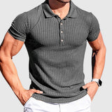 Henrik – Elegant striped polo shirt