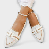 Women's flat shoes with bow design