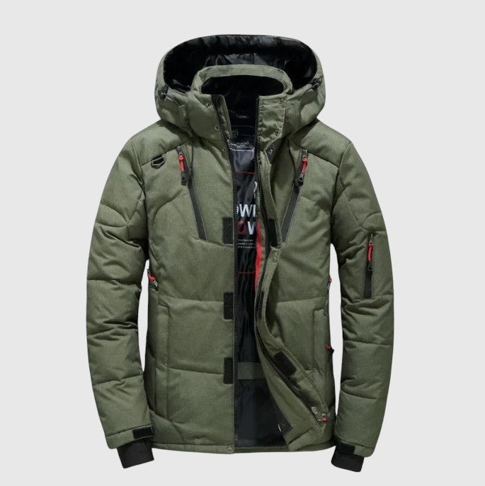 André – Ultra-lightweight jacket with hood and technical details