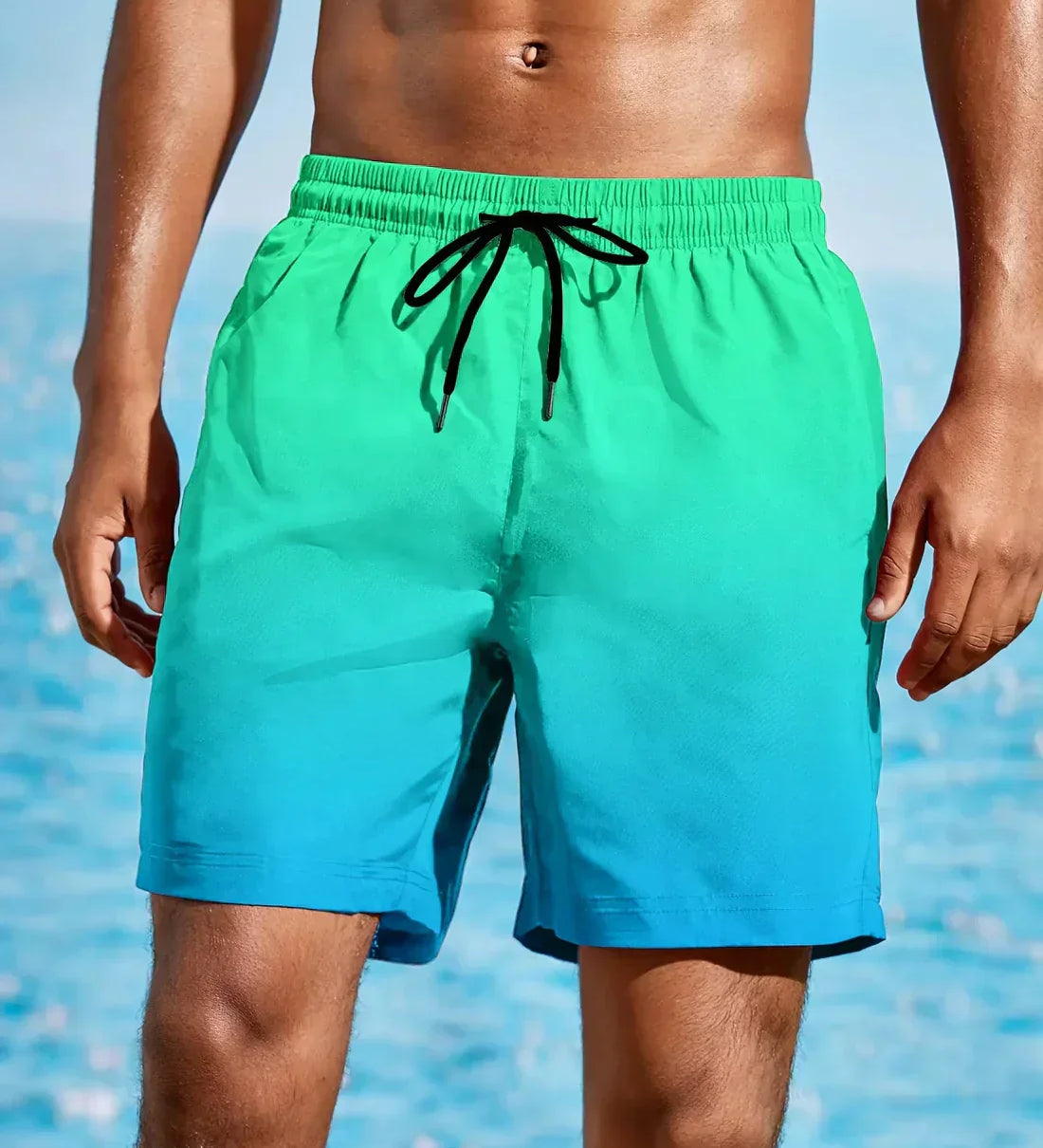 Gradient beach shorts
