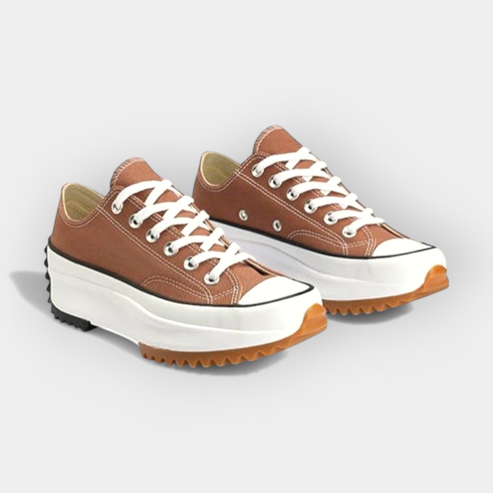 Modern sport shoes with thick soles
