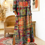 Manuela | Ethnic Patchwork Denim Dress