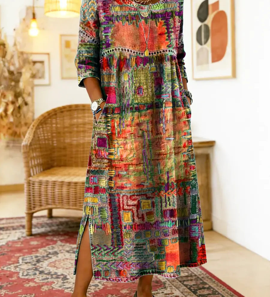 Manuela | Etnikai patchwork farmer ruha
