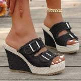 Atelier | Worn-Edge Wedge Sandals