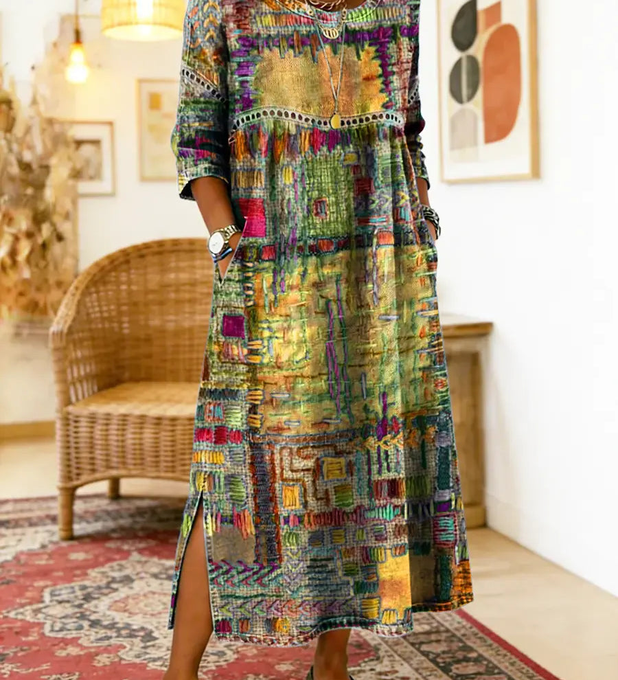 Manuela | Etnikai patchwork farmer ruha