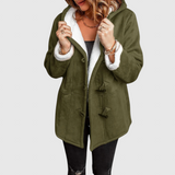 Elena - Elegant winter coat with fleece lining