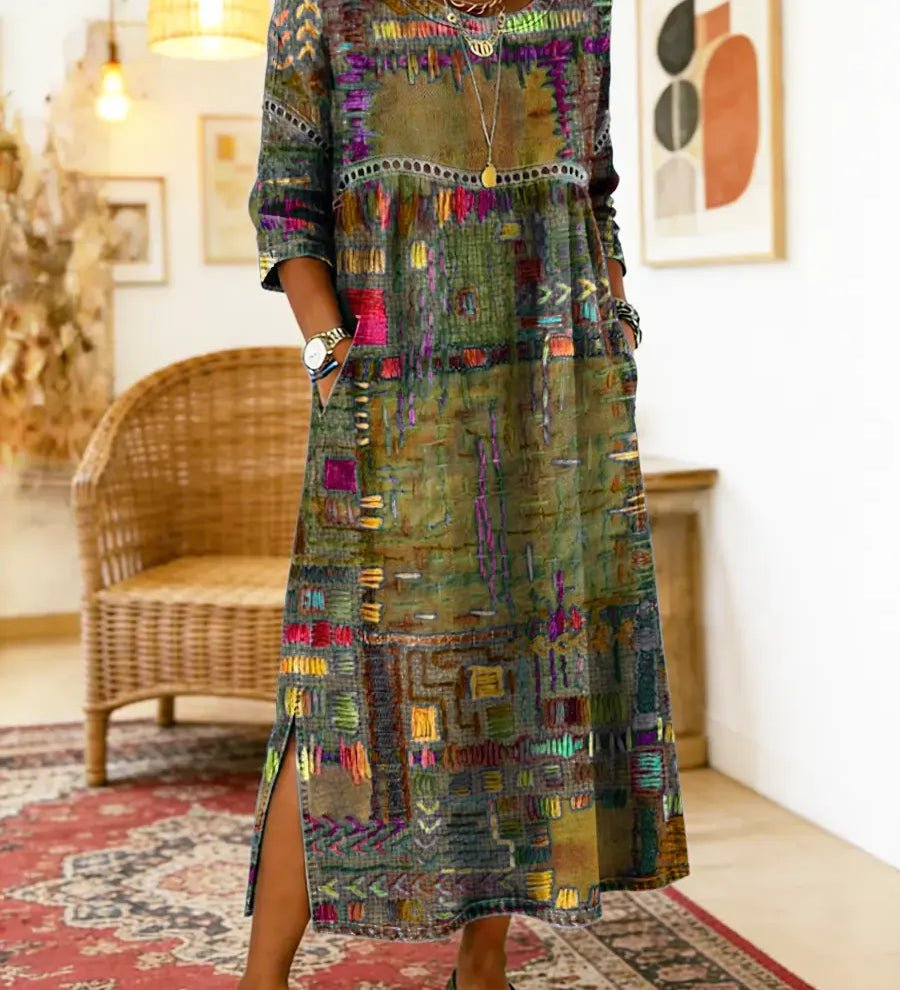 Manuela | Etnikai patchwork farmer ruha