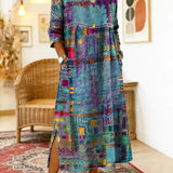 Manuela | Ethnic Patchwork Denim Dress