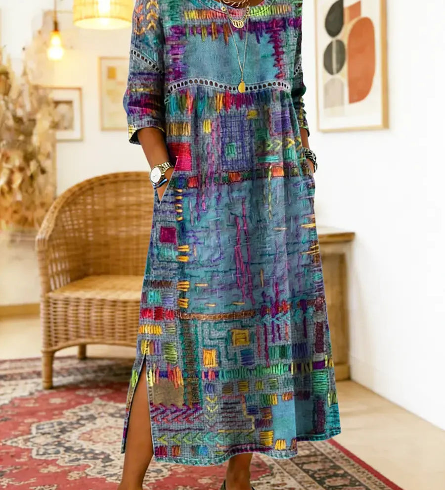 Manuela | Etnikai patchwork farmer ruha