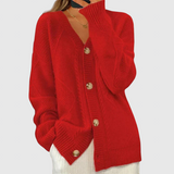 Eloise - Comfortable cardigan with knitted pattern