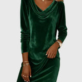 Zsófia - Relaxed-Fit Velour Dress