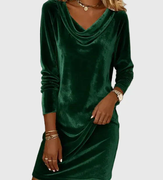 Zsófia - Relaxed-Fit Velour Dress