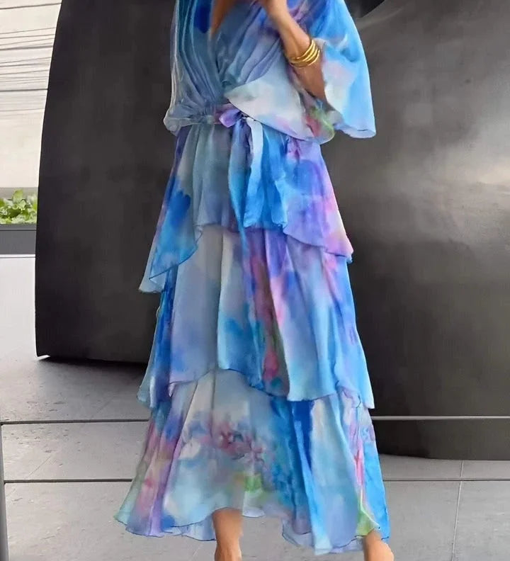 Cassia – Elegant Chiffon Dress