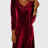Zsófia - Relaxed-Fit Velour Dress