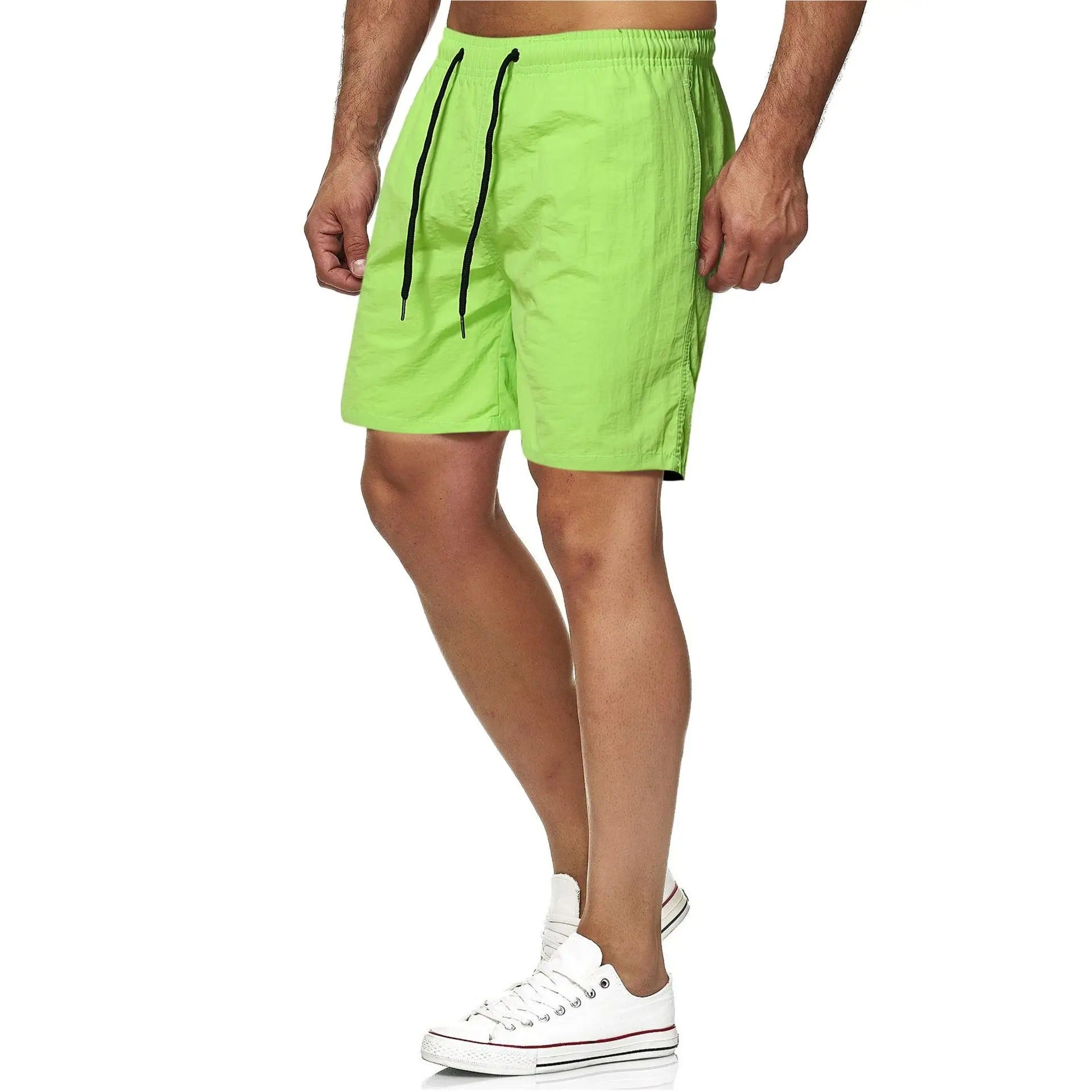 Heidi-Mode | Quick Dry Solid Color Men's Swim Trunks