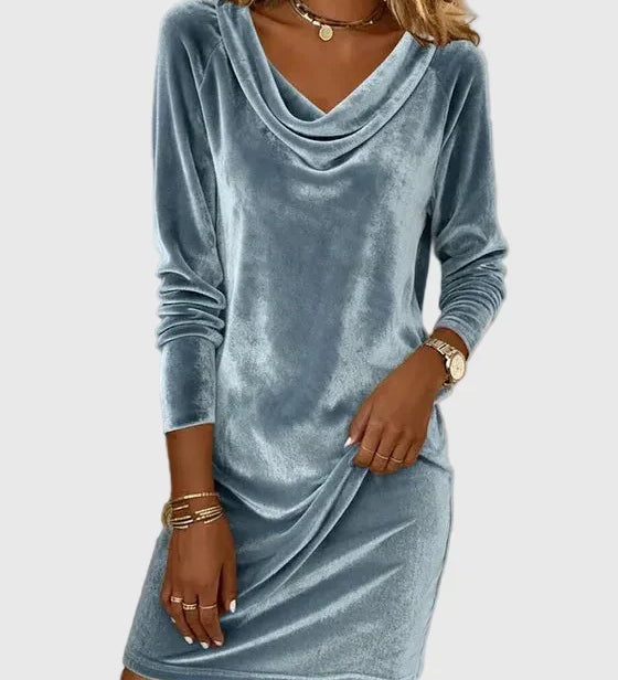 Zsófia - Relaxed-Fit Velour Dress