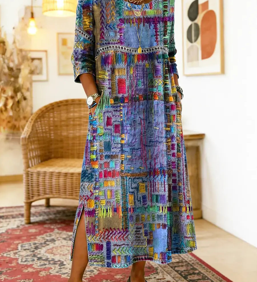 Manuela | Etnikai patchwork farmer ruha