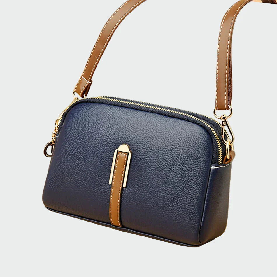 Elegant leather shoulder bag
