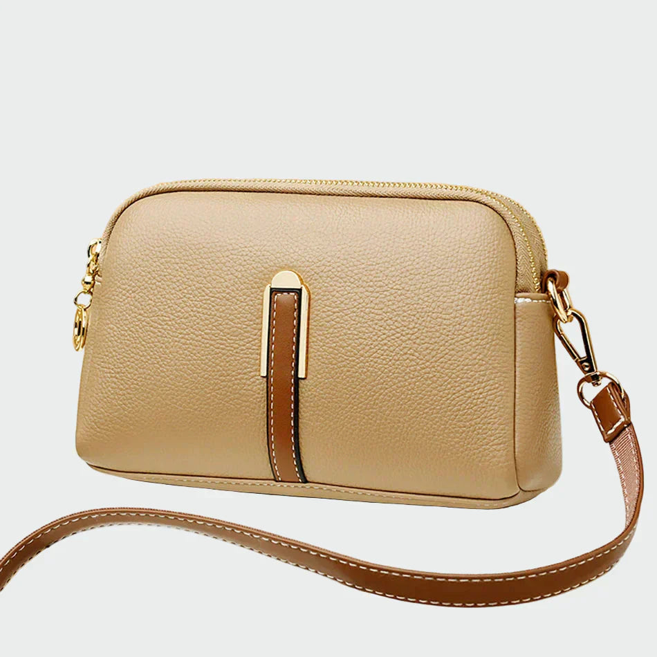 Elegant leather shoulder bag