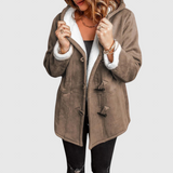 Elena - Elegant winter coat with fleece lining